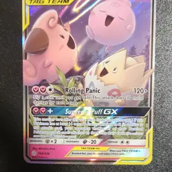 Pokemon Togepi & Cleffa & Igglybuff GX 143/236 Sm-Cosmic Eclipse Ultra Rare Hol… - Image 3