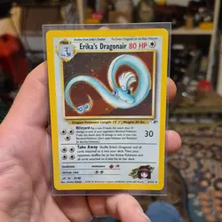Pokemon Erika's Dragonair Holo Rare Gym Heroes 004/132 HP 80 - Image 1