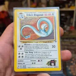 Pokemon Erika's Dragonair Holo Rare Gym Heroes 004/132 HP 80 - Image 2