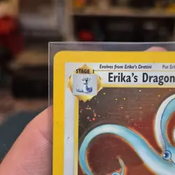 Pokemon Erika's Dragonair Holo Rare Gym Heroes 004/132 HP 80 - Image 3