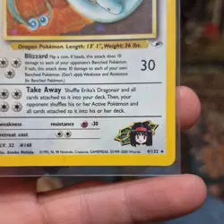 Pokemon Erika's Dragonair Holo Rare Gym Heroes 004/132 HP 80 - Image 5