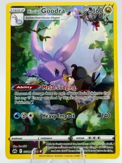 Pokemon TCG Hisuian Goodra GG21/GG70 Crow Zenith Galarian Gallery Holo - Image 1
