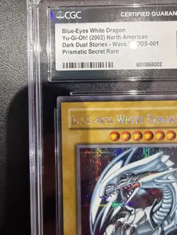 Yu-Gi-Oh! Blue-Eyes White Dragon DDS-001 CGC 9 Mint - Image 3