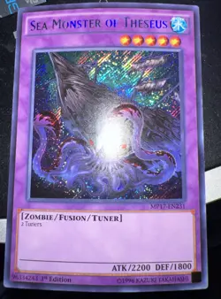 Yugioh Sea Monster of Theseus MP17-EN231 Secret Rare 1st Ed NM - Image 1
