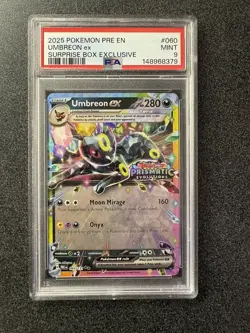 2025 Pokemon Prismatic Evolutions Umbreon ex Promos #060/131 PSA 9 - Image 1