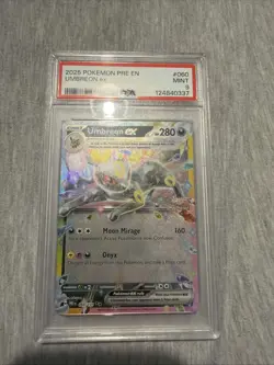 2025 Pokemon Prismatic Evolutions EN Umbreon EX #060/131 PSA 9 - Image 1