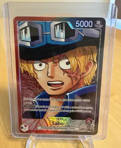 Sabo OP13-004 Alt Art Leader Carrying On His Will One Piece TCG English - Image 3