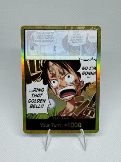 One Piece Gold DON!! OP15 ENGLISH Luffy Golden Bell - Adventure On Kamis Island - Image 1