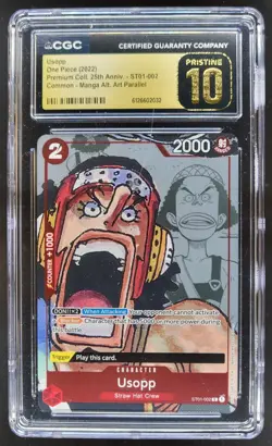 2022 ONE PIECE USOPP 25TH ANNIV MANGA ALT ART ST01-002 CGC 10 PRISTINE A PT - Image 1