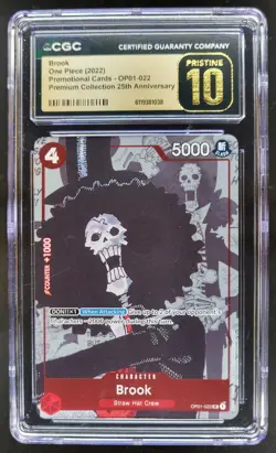 2022 ONE PIECE BROOK 25TH ANNIV OP01-022 CGC 10 PRISTINE A PT - Image 1