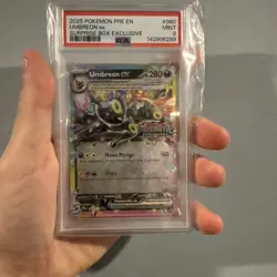 Umbreon ex PSA 9 MINT (2025) Pokemon Prismatic Evolutions Stamped 060/131 - Image 1