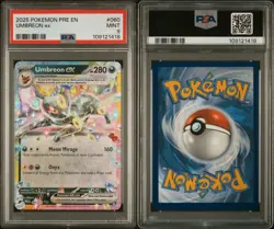 2025 POKEMON PRE EN-PRISMATIC EVOLUTIONS #060 UMBREON EX PSA 9 - Image 3
