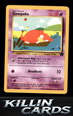 Slowpoke 67/82 Common Team Rocket Pokemon Card LP - Image 1
