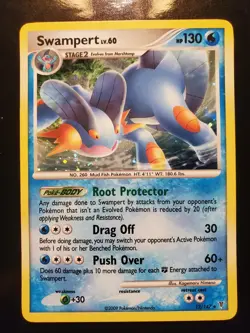 Swampert 12/14 Holo Rare Pokemon TCG DP Platinum Supreme Victors Card Very LP - Image 2