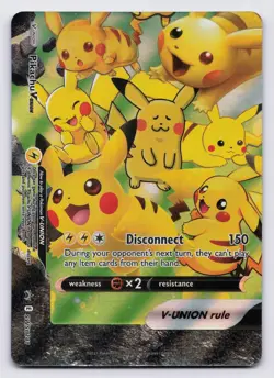 Pikachu V-Union Holofoil Promo SWSH: Sword & Shield Promo Cards SWSH141 NM - Image 1