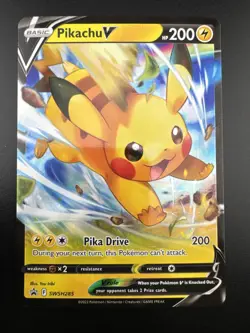 Pikachu V SWSH285 Holofoil SWSH: Sword & Shield Promo Cards NM - Image 3