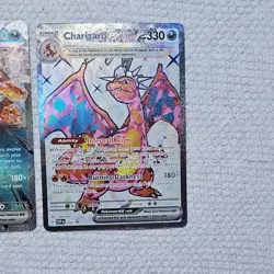 Pokemon Charizard ex 3 Holo Cards PAF SVP Lot - Standard English Fire Type - Image 3