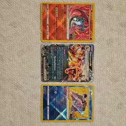Pokemon Radiant Charizard GX Blastoise 3 Holo Cards GO Lot - English Fire Water - Image 1