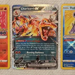 Pokemon Radiant Charizard GX Blastoise 3 Holo Cards GO Lot - English Fire Water - Image 4