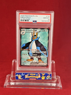 2025 Pokemon Phantasmal Flames EMPOLEON Ultra Rare Card #114 PSA 10 - Image 1