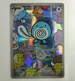 Ditto (Poliwag) #28 Holo Foil After Skool Hobby Series 2 non-TCG Pokemon card - Image 1