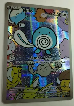 Ditto (Poliwag) #28 Holo Foil After Skool Hobby Series 2 non-TCG Pokemon card - Image 4