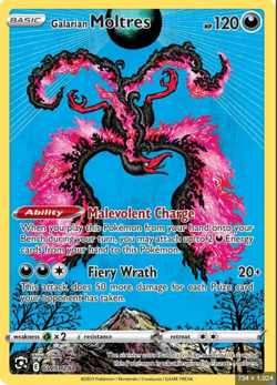 Galarian Moltres - SWSH284 - Pokemon Sword & Shield Promo Ultra Rare Card NM - Image 1