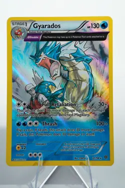 Pokemon Gyarados Full Art Reverse Holo Card 21/98 XY Ancient Origins 2015 - Image 1