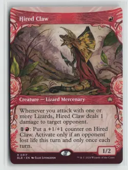 Hired Claw 0317 Showcase Bloomburrow BLB MTG Magic - Image 1