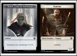 MTG - Sorin, Lord of Innistrad Emblem - Vampire Token - Lost Caverns of Ixalan - Image 1