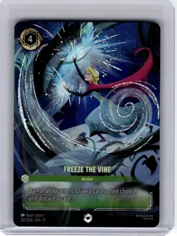 2024 Disney Lorcana—Freeze the Vine #231/204 Winterspell—Enchanted Foil - Image 1