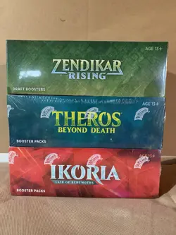Zendikar Rising - Theros Beyond Death - Ikoria Booster Box Lot MTG - Image 1
