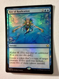 MTG Rite of Replication [Foundations] Foil Near Mint Magic - Image 1