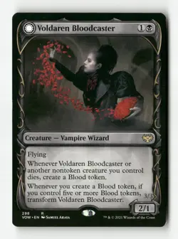 Voldaren Bloodcaster // Bloodbat Summoner - #298 - VOW Double-Sided - MTG - Image 1