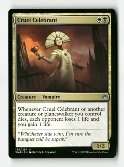Cruel Celebrant - War of the Spark - #188 - Non-Foil - NM - MTG - Image 1