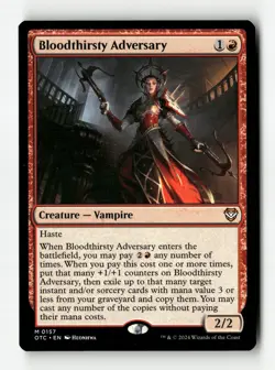 Bloodthirsty Adversary - #157 - Non Foil - MTG - Near Mint - Image 1