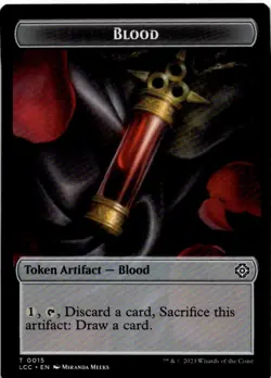 Blood // Vampire (0004) Double-Sided Token [LCC - 15 // 4]Normal - Image 1