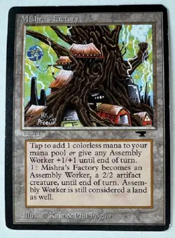 Mishra's Factory Spring Magic the Gathering Antiquities, Rare, LP - Image 1