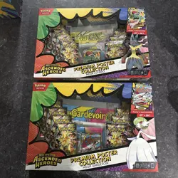 LOT OF 2 Pokemon Ascended Heroes Premium Poster Collection Gardevoir & Lucario - Image 1