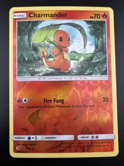 Charmander 1/70 Pokemon Sun & Moon Dragon Majesty Reverse Holo LP - Image 3