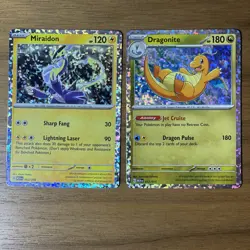 Pokemon - McDonald's Promo - Dragon Discovery - Miraidon & Dragonite - (2) Cards - Image 1