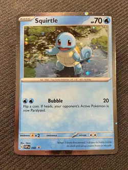 Pokemon Squirtle SVP 048 Holo Rare SVP Black Star Promo NM - Image 1