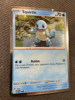 Pokemon Squirtle SVP 048 Holo Rare SVP Black Star Promo NM - Image 3