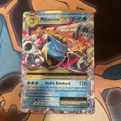 Pokemon TCG M Blastoise EX XY Evolutions Holo Rare Card 22/108 NM - Image 1