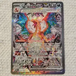 Pokemon Charizard ex 223/197 SV03 Obsidian Flames Rare Holo 330 HP 180+ Attack - Image 1