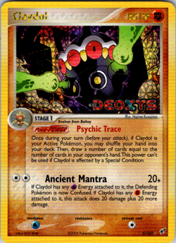 2005 POKEMON EX DEOXYS #5/107 CLAYDOL REVERSE HOLO NM - Image 1