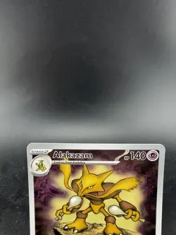 2025 Pokemon Center Stamp Alakazam 009 Black Star Promo NM - Image 2