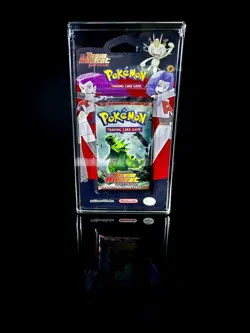 Pokemon Booster BLISTER Pack CASE with FREE STAND display Magnetic - Image 1