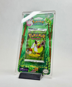 Pokemon WOTC Blister Acrylic Case Stand - Vintage Sealed Pack Display Protector - Image 1