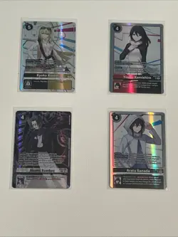 Digimon TCG Cyber Eden- Set Of 4 Tamer Cards, 1 Secret Rare, 2 Super Rare Cards - Image 1